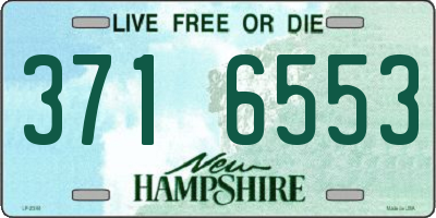 NH license plate 3716553