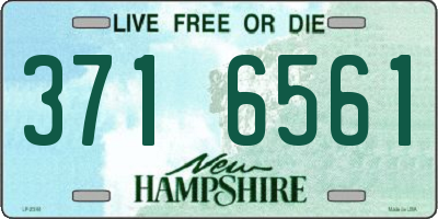 NH license plate 3716561