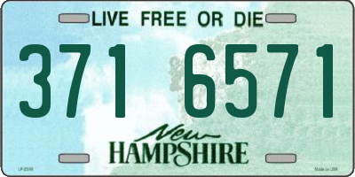NH license plate 3716571
