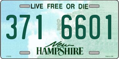 NH license plate 3716601