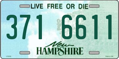 NH license plate 3716611