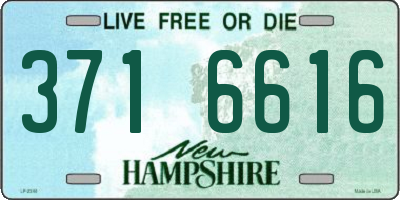 NH license plate 3716616