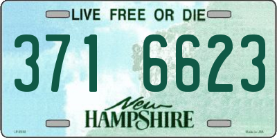 NH license plate 3716623