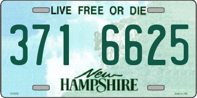 NH license plate 3716625