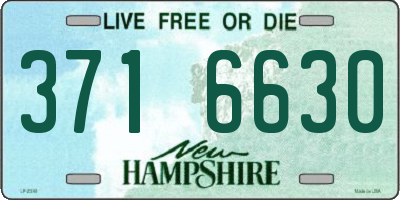 NH license plate 3716630