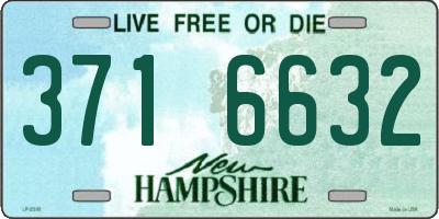 NH license plate 3716632