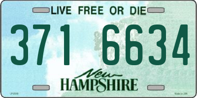 NH license plate 3716634