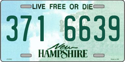 NH license plate 3716639