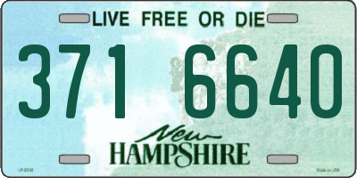 NH license plate 3716640