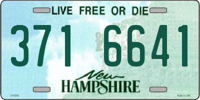 NH license plate 3716641