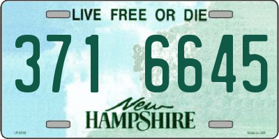 NH license plate 3716645
