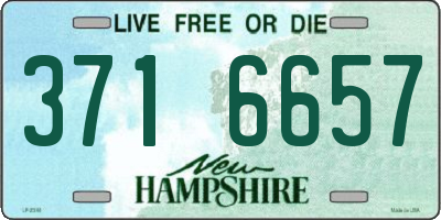 NH license plate 3716657