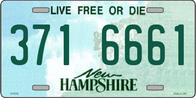 NH license plate 3716661