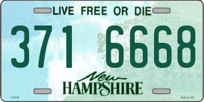 NH license plate 3716668