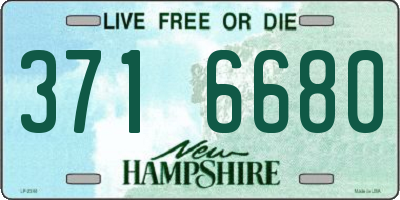 NH license plate 3716680