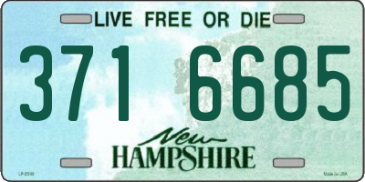 NH license plate 3716685