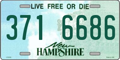 NH license plate 3716686