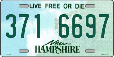 NH license plate 3716697