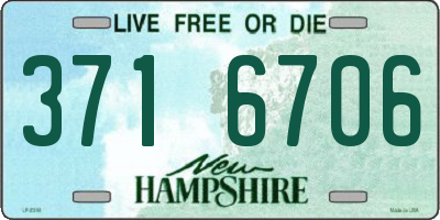 NH license plate 3716706