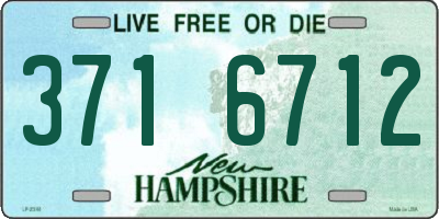 NH license plate 3716712