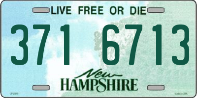 NH license plate 3716713