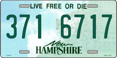 NH license plate 3716717