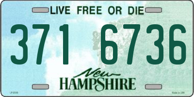 NH license plate 3716736