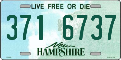 NH license plate 3716737