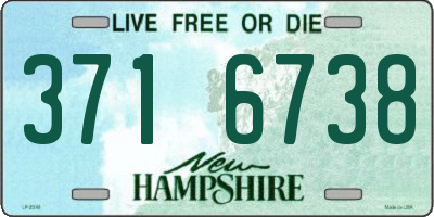 NH license plate 3716738