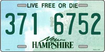 NH license plate 3716752