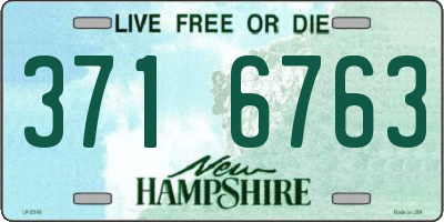 NH license plate 3716763
