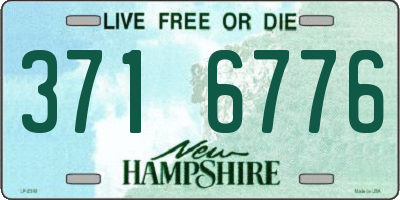 NH license plate 3716776