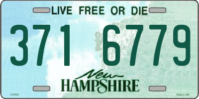 NH license plate 3716779