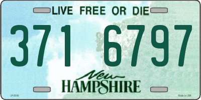 NH license plate 3716797