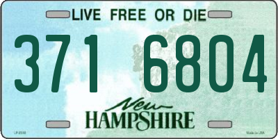 NH license plate 3716804