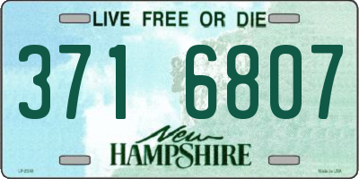 NH license plate 3716807