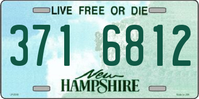 NH license plate 3716812