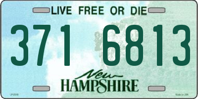 NH license plate 3716813