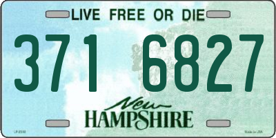 NH license plate 3716827