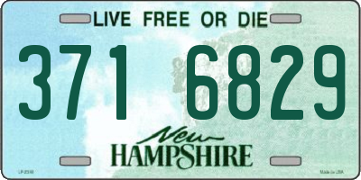 NH license plate 3716829