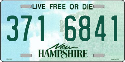 NH license plate 3716841