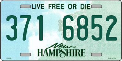 NH license plate 3716852