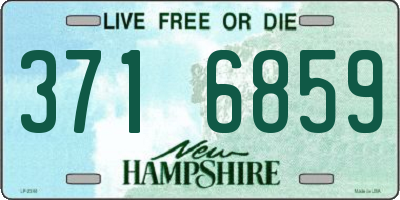 NH license plate 3716859