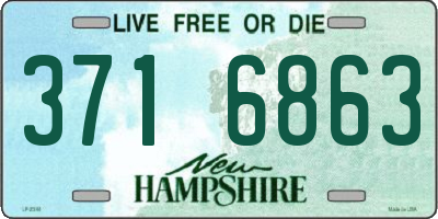 NH license plate 3716863