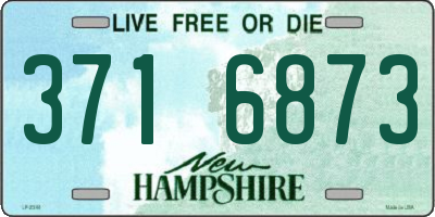 NH license plate 3716873