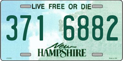 NH license plate 3716882