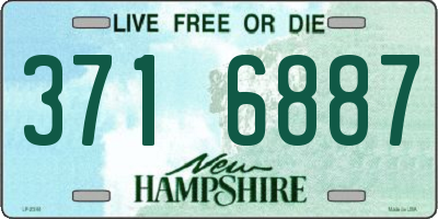 NH license plate 3716887