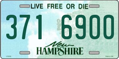 NH license plate 3716900