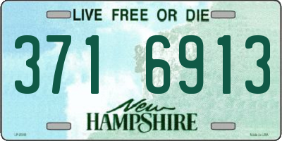 NH license plate 3716913