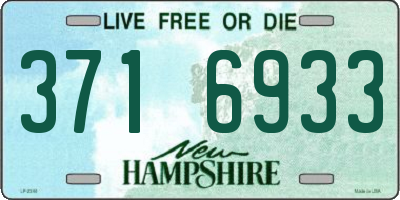 NH license plate 3716933